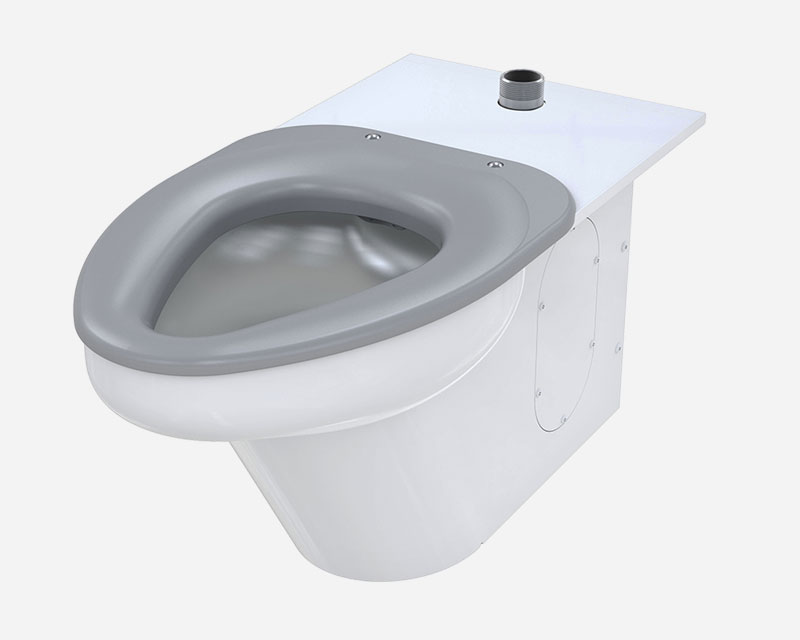 Stainless Steel Ligature-Resistant Toilet, Model No. WH2142 Series